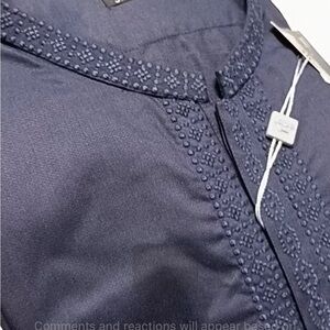 Navy Blue Long Sleeve Shirt